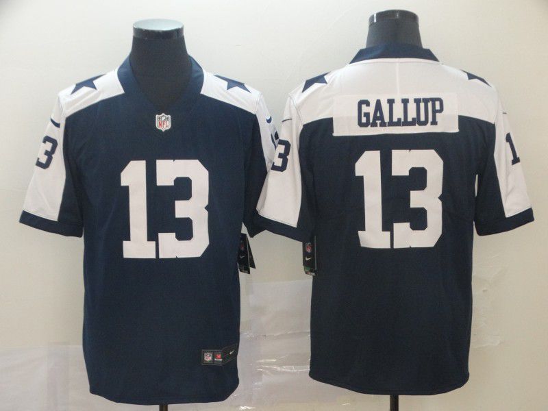 Men Dallas cowboys #13 Gallup Blue Nike Vapor Untouchable Limited NFL Jerseys